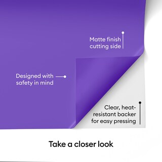 Foto 4 | Vinilo Termoadhesivo Cricut Value, Color Morado, 30,5 Cm X 6,1 M - Venta Internacional.