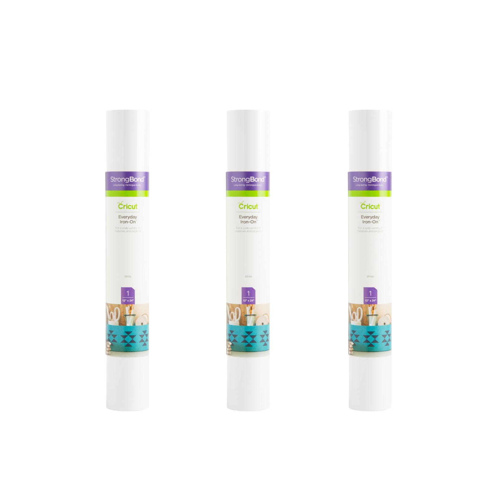 Foto 3 pulgar | Vinilo Termoadhesivo Cricut Everyday, Blanco, 6 Pies (3 X 2 Pies) - Venta Internacional.