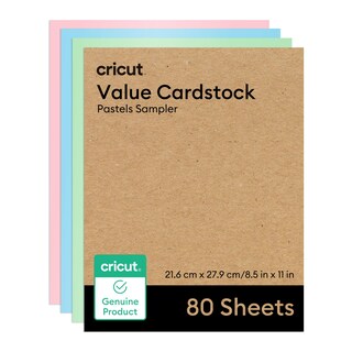 Foto 1 | Sampler Cricut Value Pastels De Cartulina, 80 Hojas, 21,6 X 27,9 Cm - Venta Internacional.