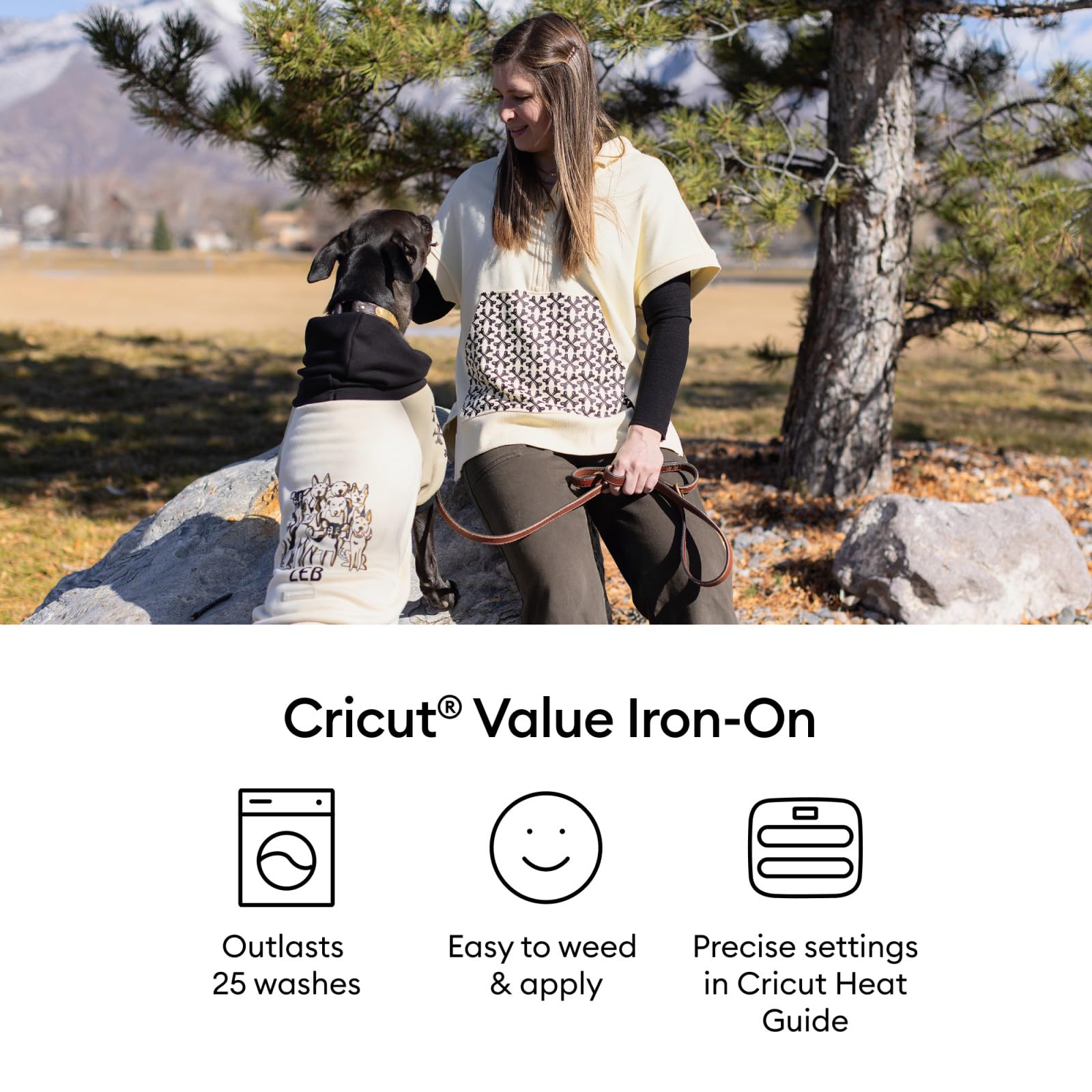 Foto 3 | Vinilo De Transferencia De Calor Cricut Value Iron Sobre Blanco De 30,5 Cm X 3 M - Venta Internacional.