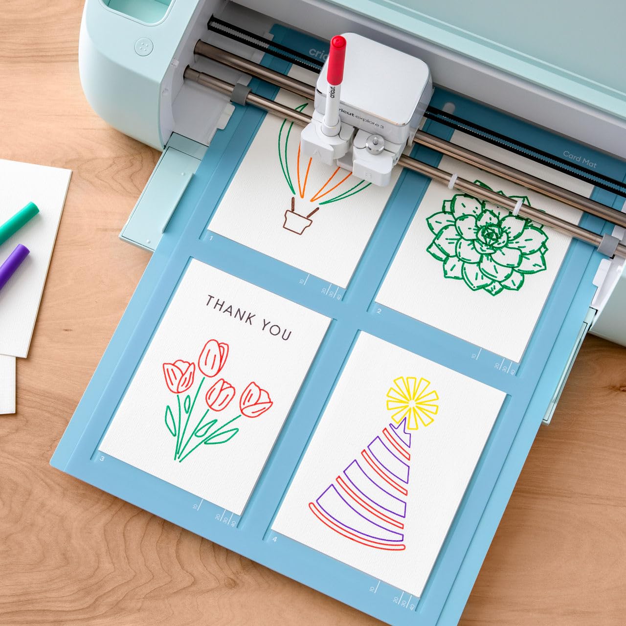 Foto 4 | Set De Rotuladores Y Pinceles Para Acuarela Cricut Watercolor De 9 Unidades - Venta Internacional.
