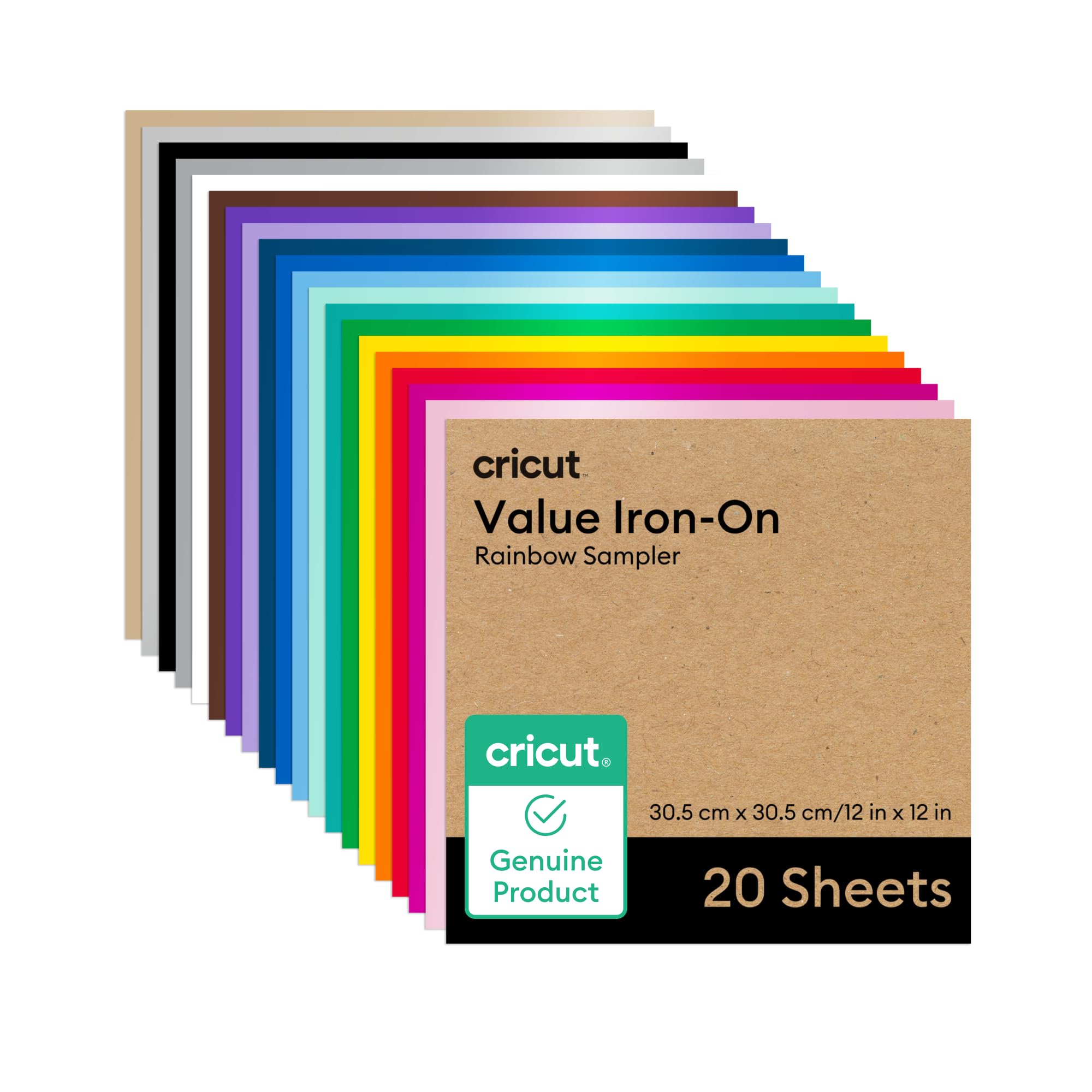 Foto 2 pulgar | Vinilo Termoadhesivo Cricut Value Iron-on Rainbow, 20 Hojas - Venta Internacional.