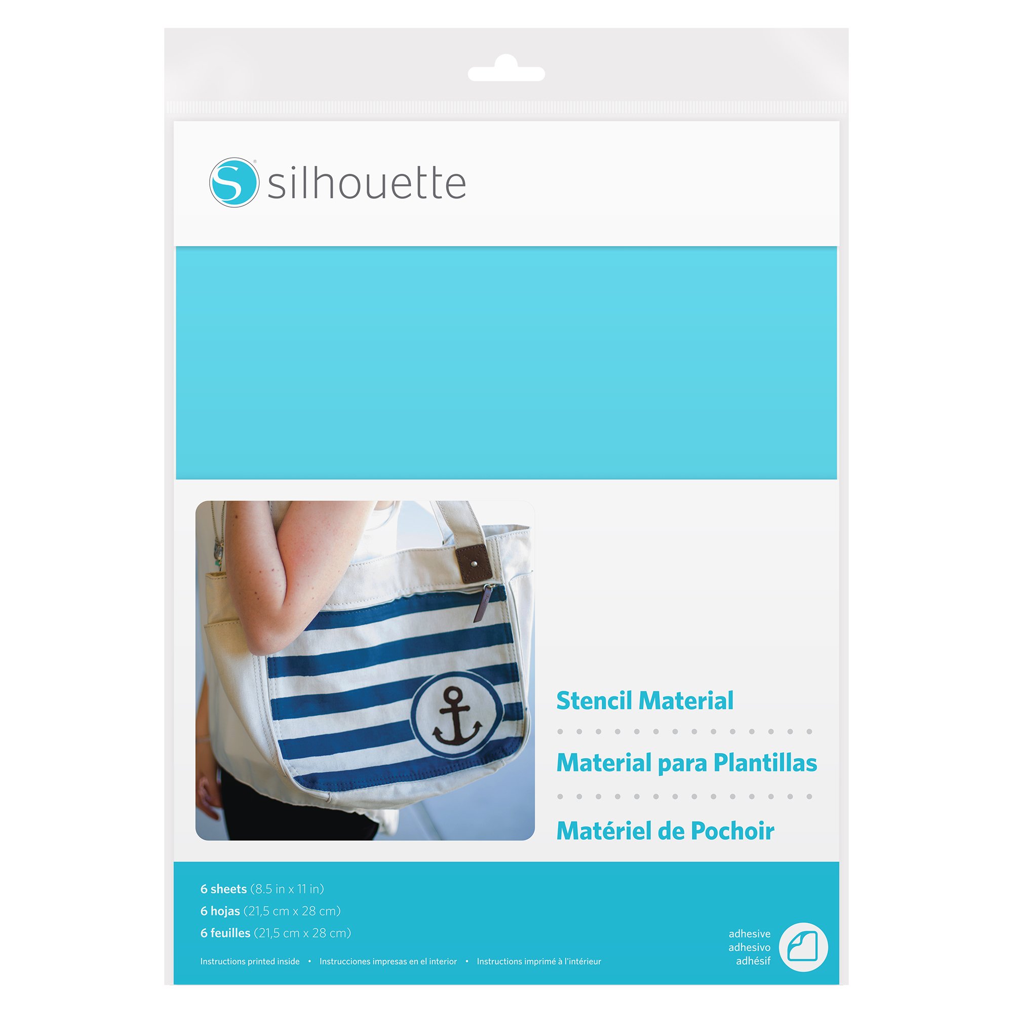 Hojas De Material Para Plantillas, Adhesivo Con Forma De Silueta, 6 Hojas A4 - Venta Internacional.