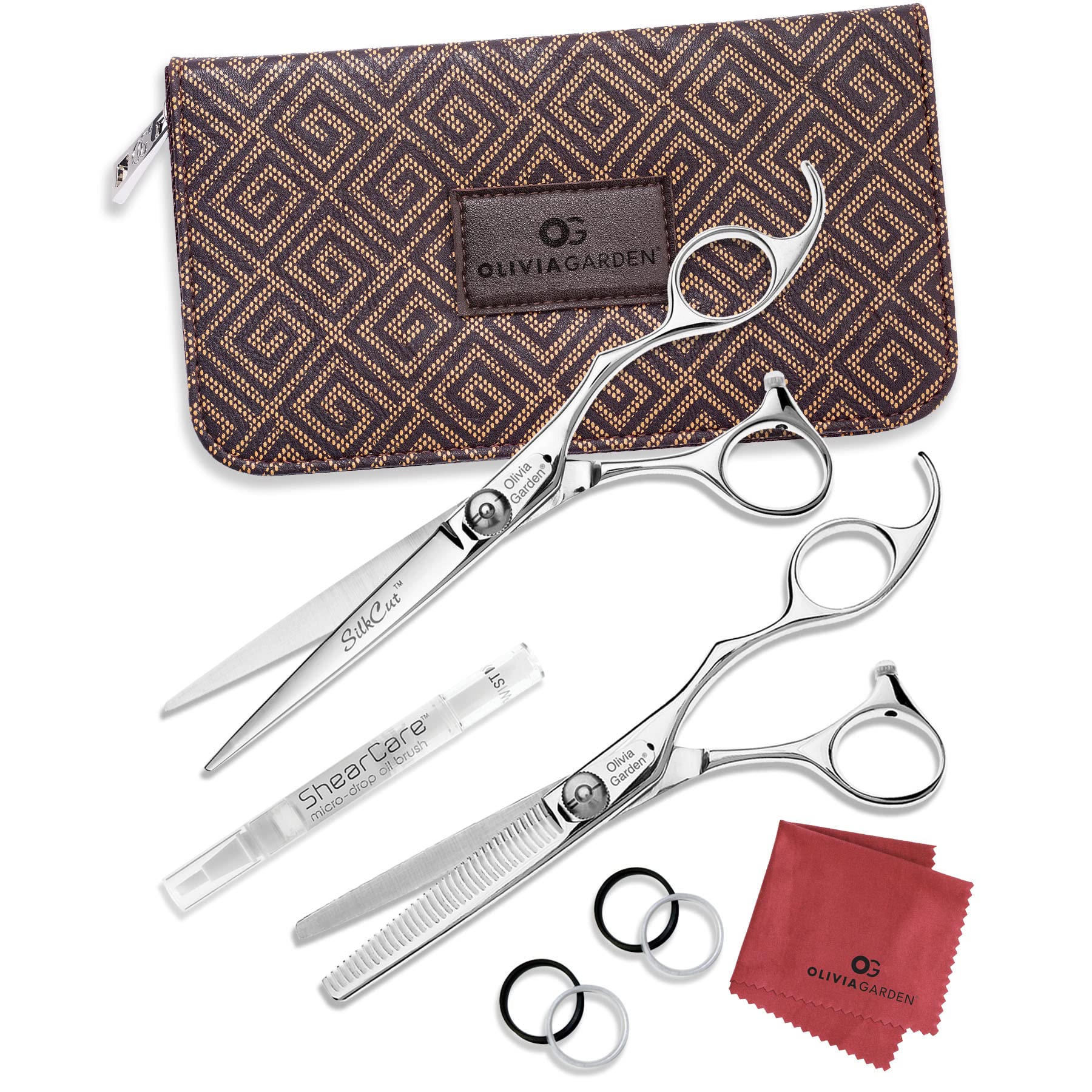 Foto 2 pulgar | Shear Case + Shear + Thinner Olivia Garden Silkcut, 6.5 Pulgadas - Venta Internacional.