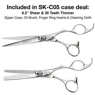 Foto 2 | Shear Case + Shear + Thinner Olivia Garden Silkcut, 6.5 Pulgadas - Venta Internacional.