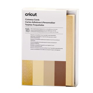 Foto 1 | Juego De Cartas Cricut Cutaway Cards Neutrals Sampler R10 (18 Unidades) - Venta Internacional.