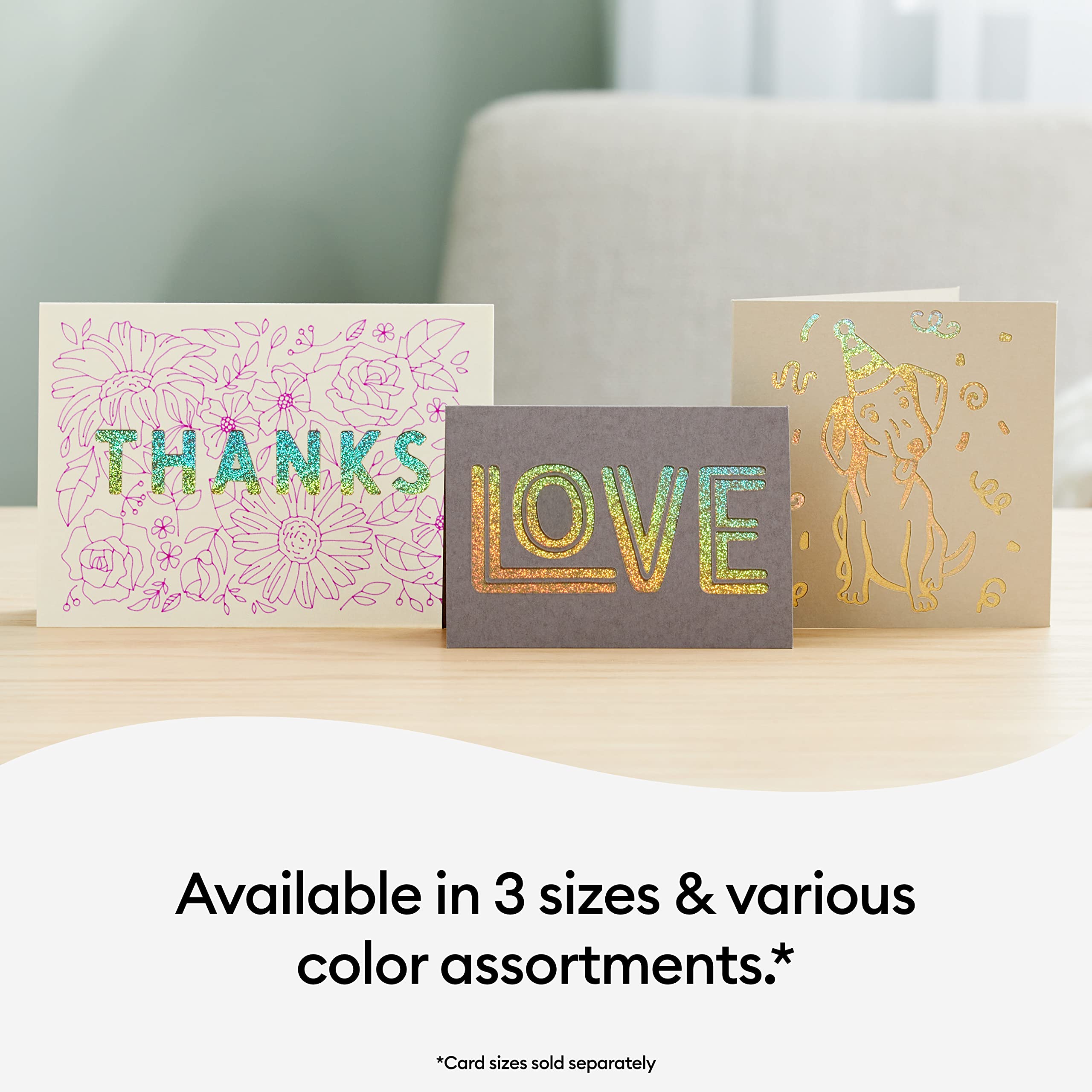 Foto 7 pulgar | Juego De Cartas Cricut Cutaway Cards Neutrals Sampler R10 (18 Unidades) - Venta Internacional.