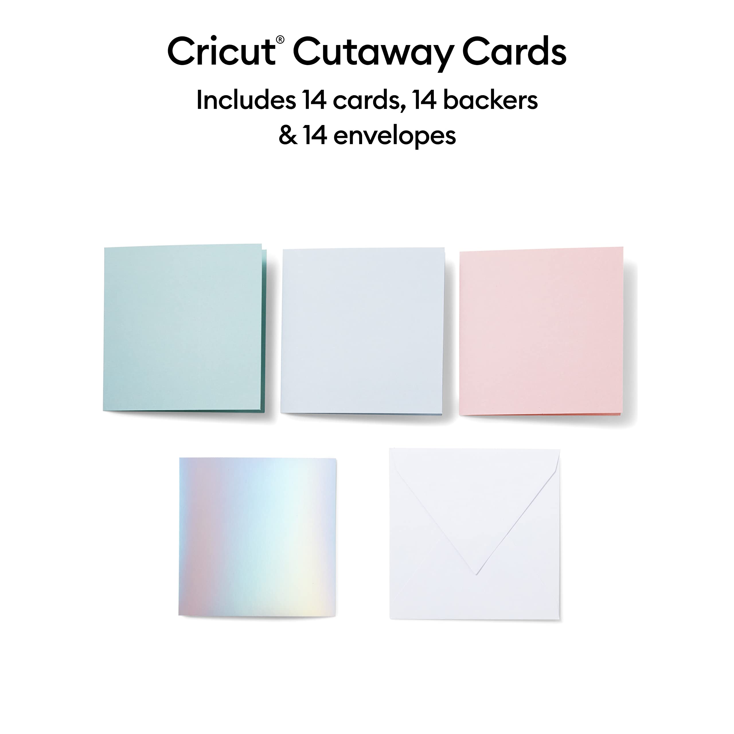 Foto 3 pulgar | Muestreador Card Cricut Cutaway Pastel S40 Con Adhesivo (14 Unidades) - Venta Internacional.