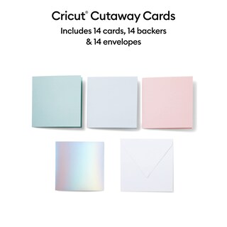 Foto 2 | Muestreador Card Cricut Cutaway Pastel S40 Con Adhesivo (14 Unidades) - Venta Internacional.