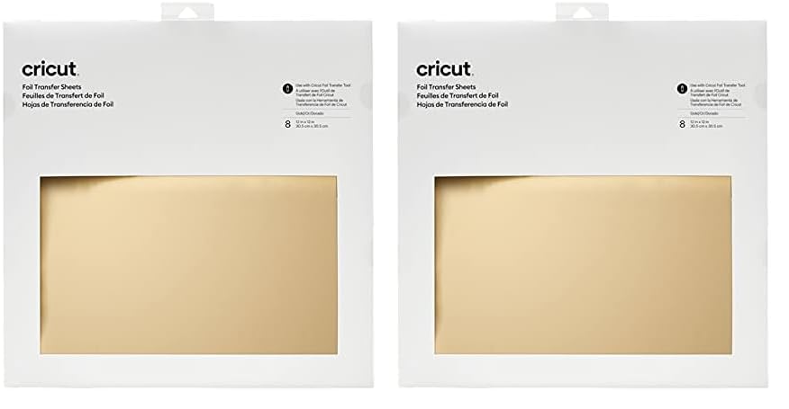 Foto 1 | Láminas Transfer Sheets Cricut Gold, 8 Hojas De 30,5 Cm X 30,5 Cm - Venta Internacional.
