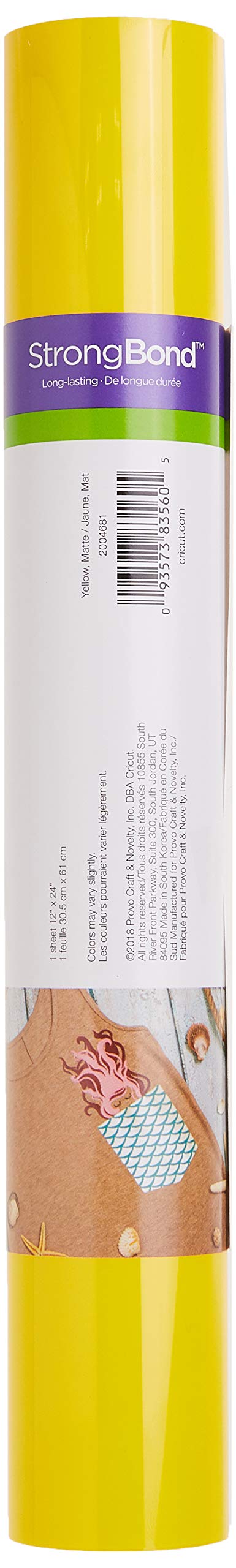 Foto 3 pulgar | Rollo De Vinilo Cricut Everyday Yellow Para Planchar, 60 Cm, Htv Heat - Venta Internacional.