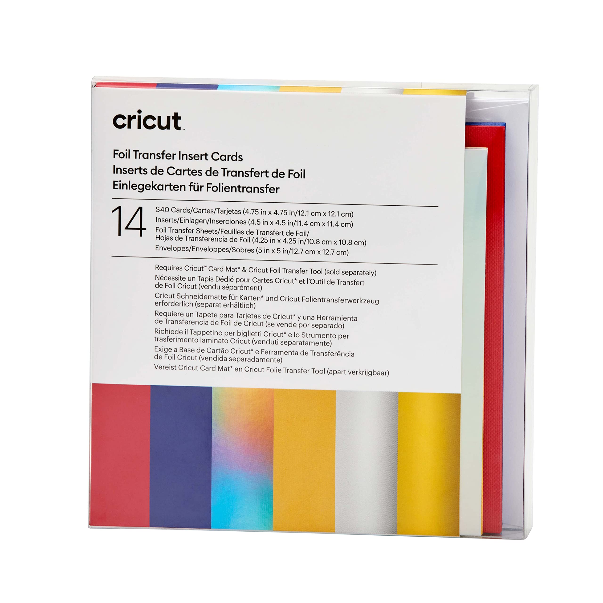 Foto 1 | Tarjetas De Transferencia De Aluminio Cricut S40 Celebration Sampler, 14 Unidades - Venta Internacional.