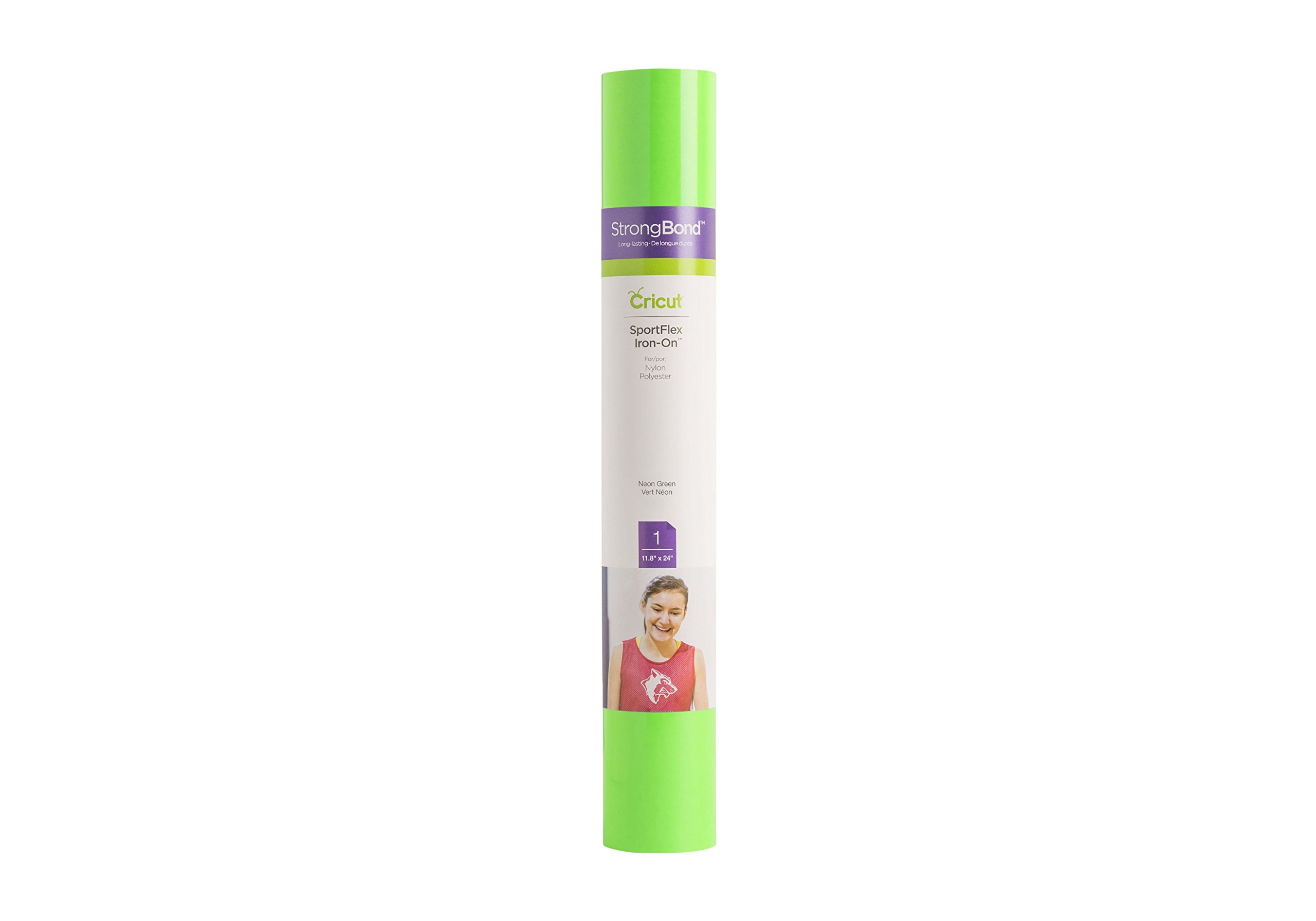Foto 2 pulgar | Vinilo Termoadhesivo Cricut Sportflex Verde Neón Para Ropa Deportiva - Venta Internacional.