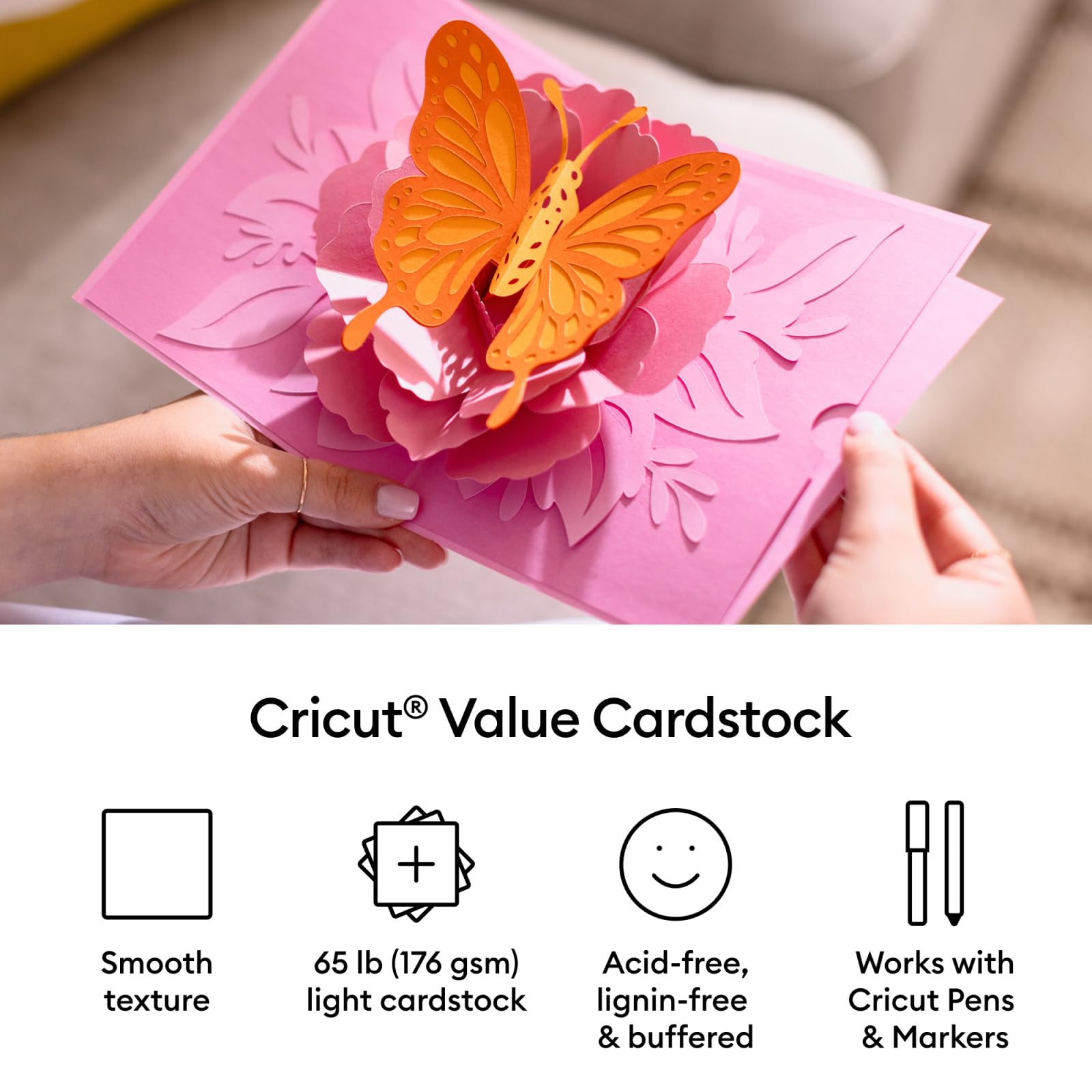 Foto 5 pulgar | Cartulina Cricut Value Sunset Sampler, 80 Hojas - Venta Internacional.