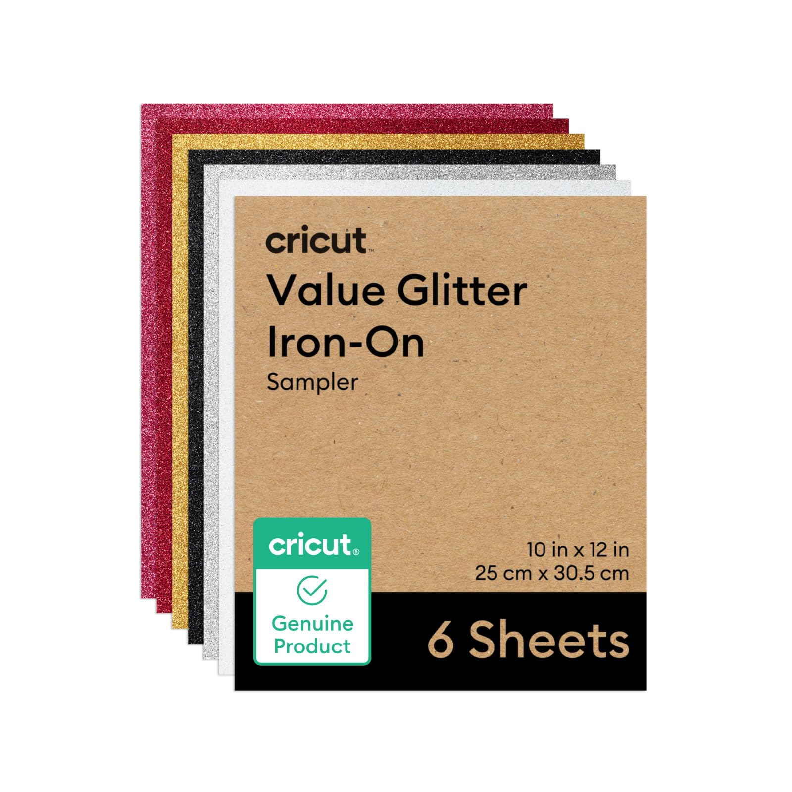 Foto 1 | Paquete De Muestras Cricut De Vinilo De Transferencia De Calor Iron On Glitter Htv - Venta Internacional.