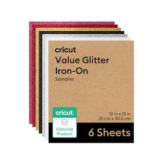 Foto 1 | Paquete De Muestras Cricut De Vinilo De Transferencia De Calor Iron On Glitter Htv - Venta Internacional.