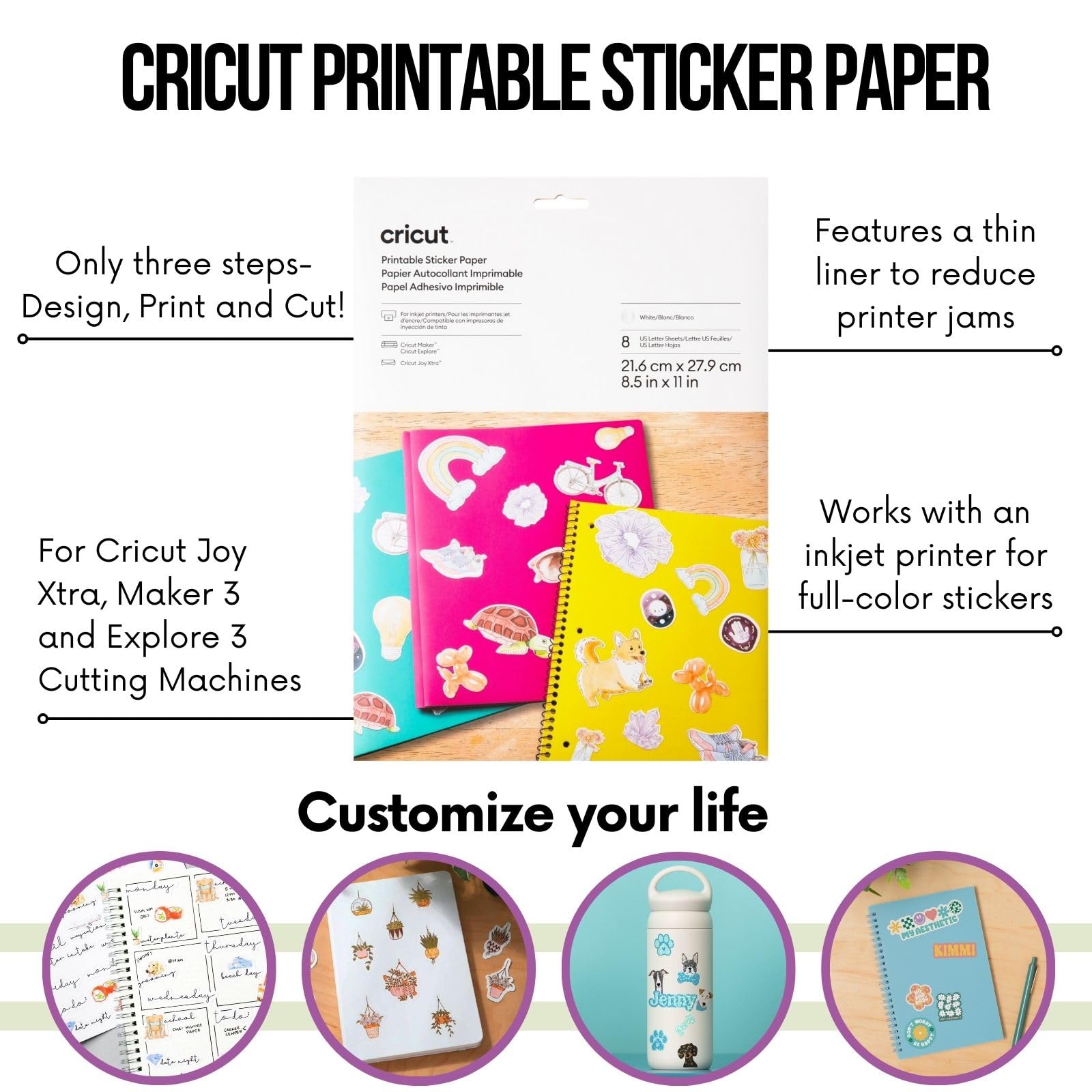 Foto 5 pulgar | Máquina De Corte Cricut Joy Xtra Con Papel Adhesivo Imprimible - Venta Internacional.