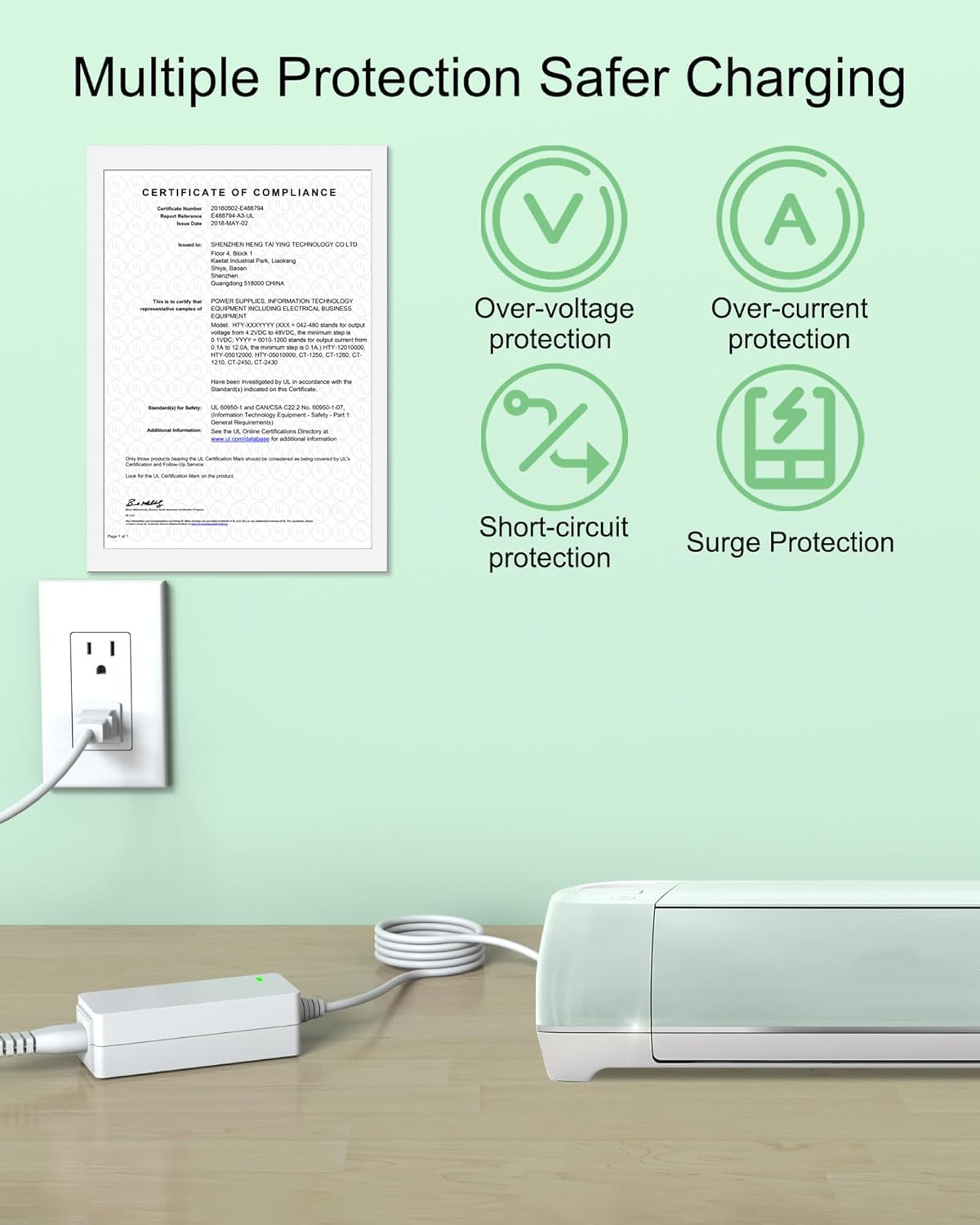 Foto 3 | Reemplazo Del Cable De Alimentación Para Máquinas De Corte Cricut De 18 V - Venta Internacional.