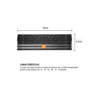 Foto 2 | Guillotina de Plástico Negra