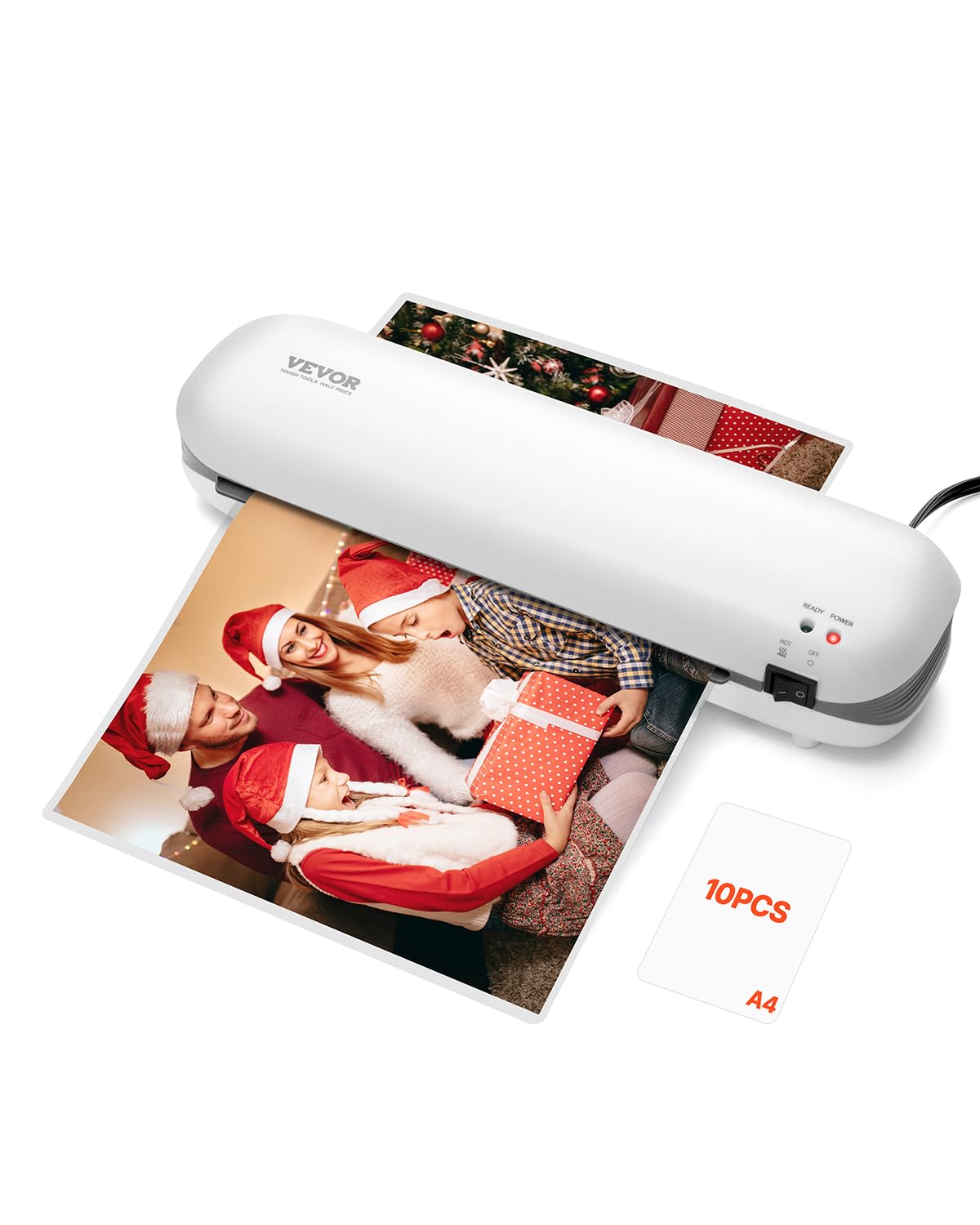 Foto 2 pulgar | Laminadora Térmica Vevor Para Papel A4 De 3 A 5 Mm De Grosor, Color Blanco - Venta Internacional.