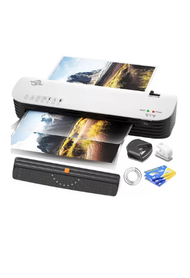 Foto 2 pulgar | Laminadora Enmicadora Sl299 9 Pulgadas Frío/calor Con 300 Hojas De Micas Y Cortador De Papel Para Tamaño A4
