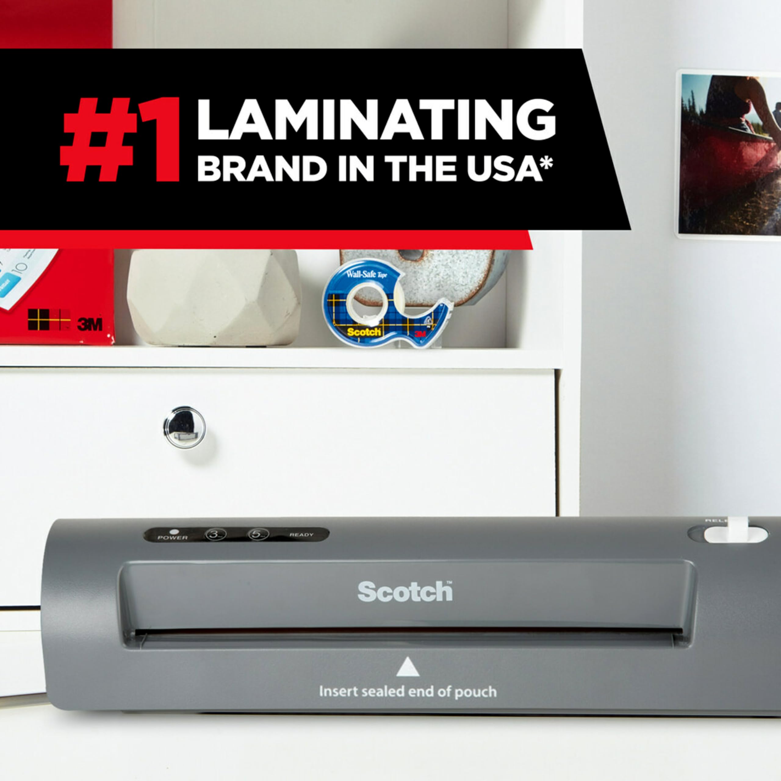 Foto 5 | Laminador Térmico Scotch Tl901x Gris Para El Hogar, La Oficina, La Escuela - Venta Internacional.