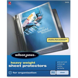 Foto 3 | Protectores De Sábanas Wilson Jones Heavy Weight, 50 Hojas - Venta Internacional.