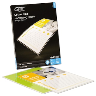 Foto 1 | Láminas Laminadoras Gbc Swingline Autoadhesivas, 3 Mil, Paquete De 50 - Venta Internacional.