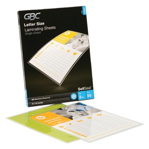 Foto 4 | Láminas Laminadoras Gbc Swingline Autoadhesivas, 3 Mil, Paquete De 50 - Venta Internacional.