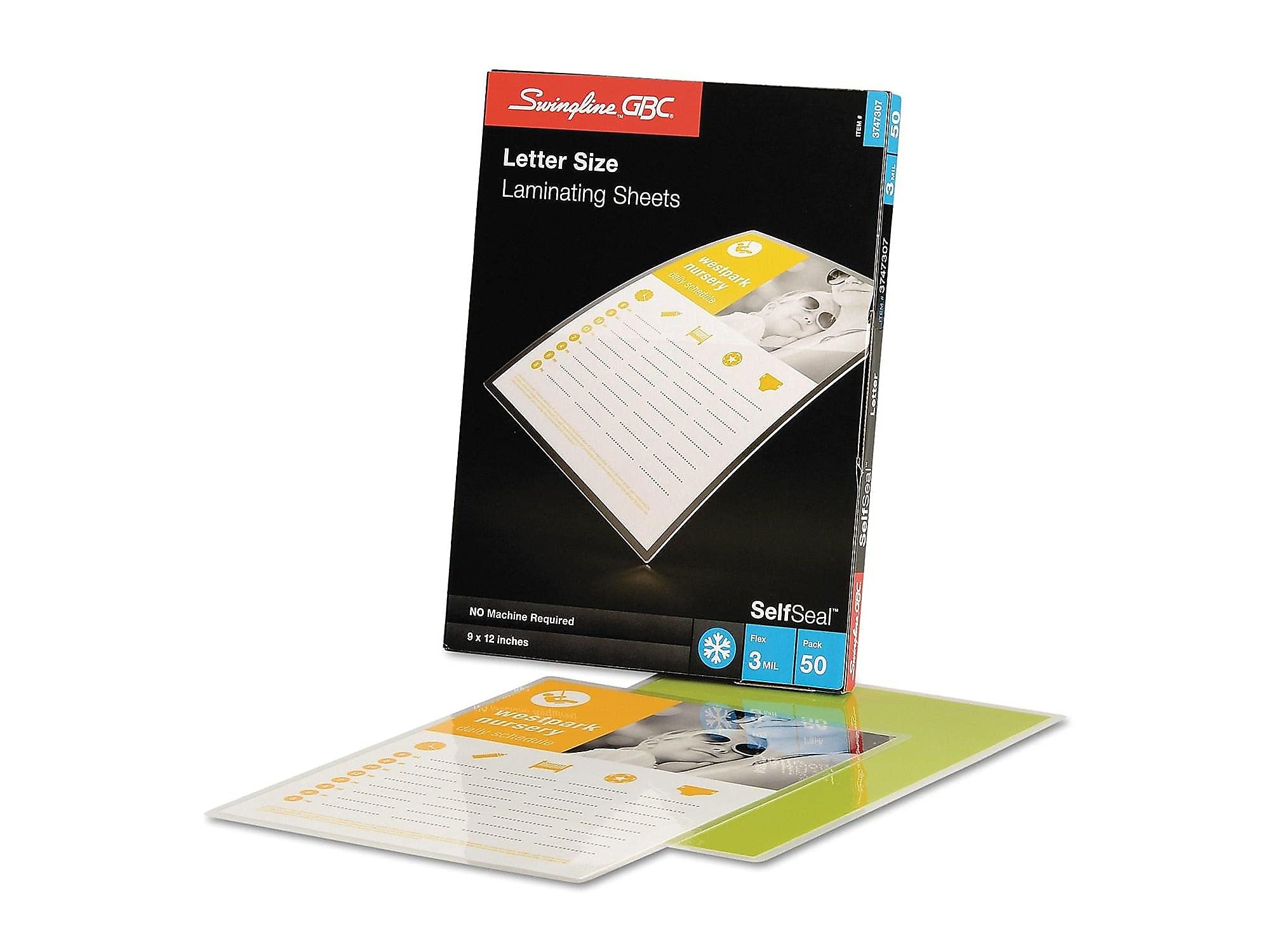 Foto 7 pulgar | Láminas Laminadoras Gbc Swingline Autoadhesivas, 3 Mil, Paquete De 50 - Venta Internacional.