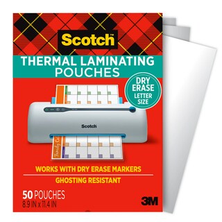 Foto 1 | Bolsas De Laminación Térmica Scotch Dry Erase, Paquete De 50 - Venta Internacional.