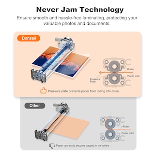 Foto 2 | Laminador Térmico Laminator Bonsaii A4 De 23 Cm Con Never Jam - Venta Internacional.
