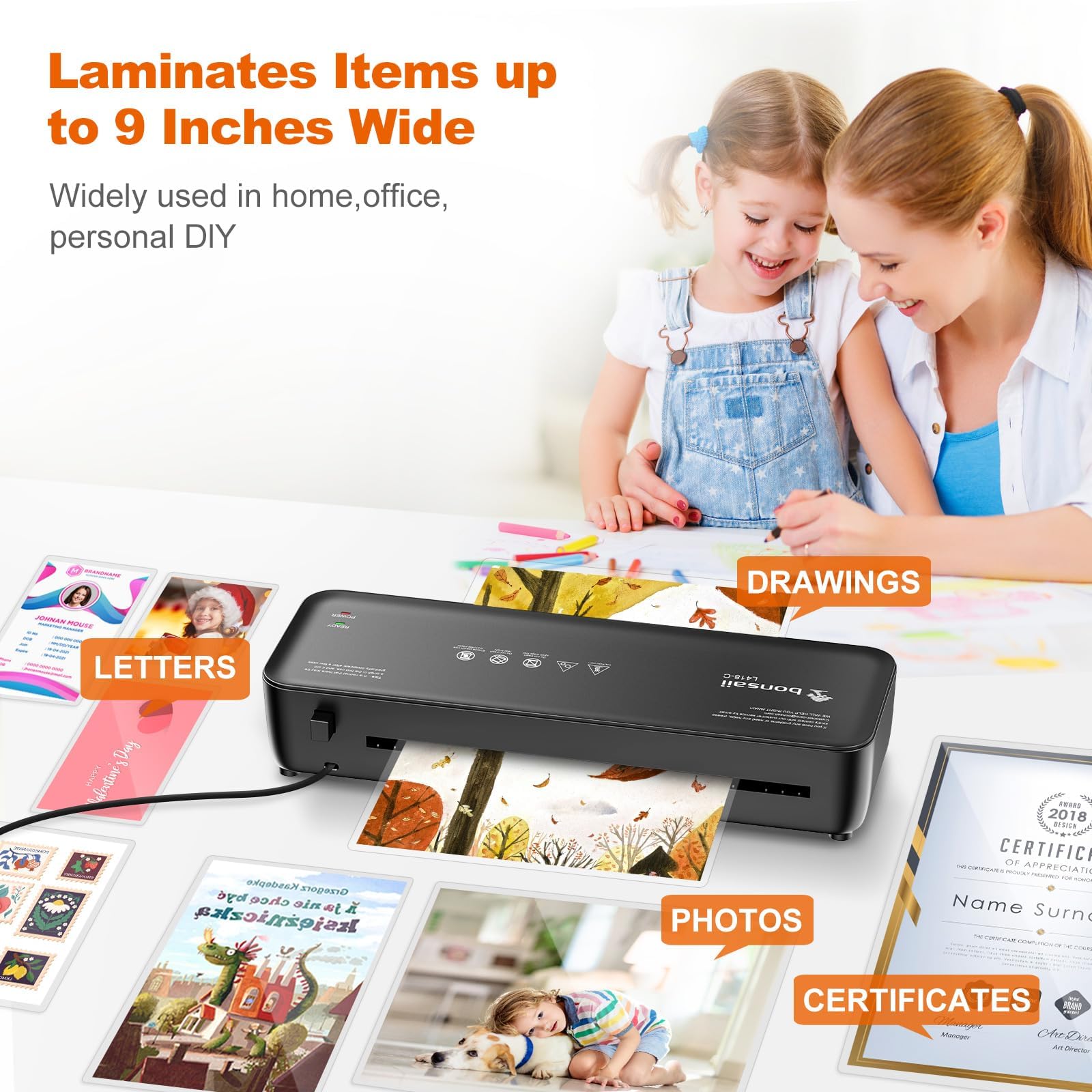 Foto 6 pulgar | Laminador Térmico Laminator Bonsaii A4 De 23 Cm Con Never Jam - Venta Internacional.