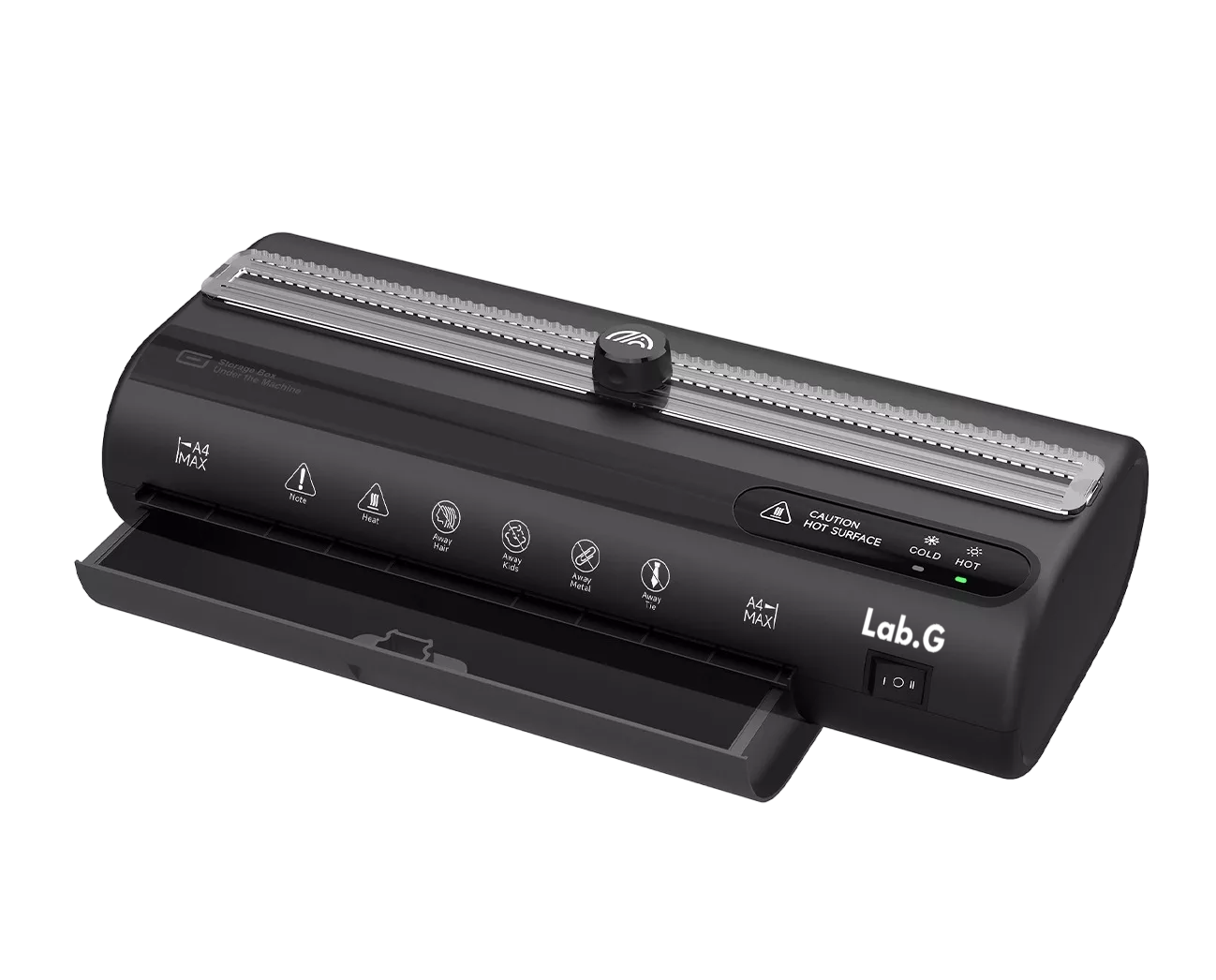 Laminadora Enmicadora Térmica Frio Foil Con Cortadora 5 En 1 Negro