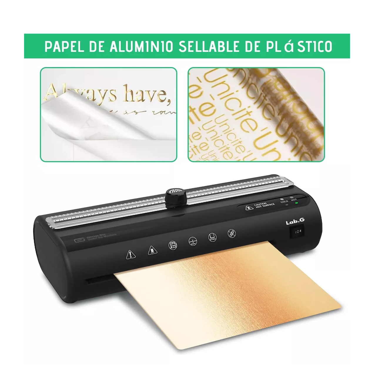 Foto 4 pulgar | Laminadora Enmicadora Térmica Frio Foil Con Cortadora 5 En 1 Negro