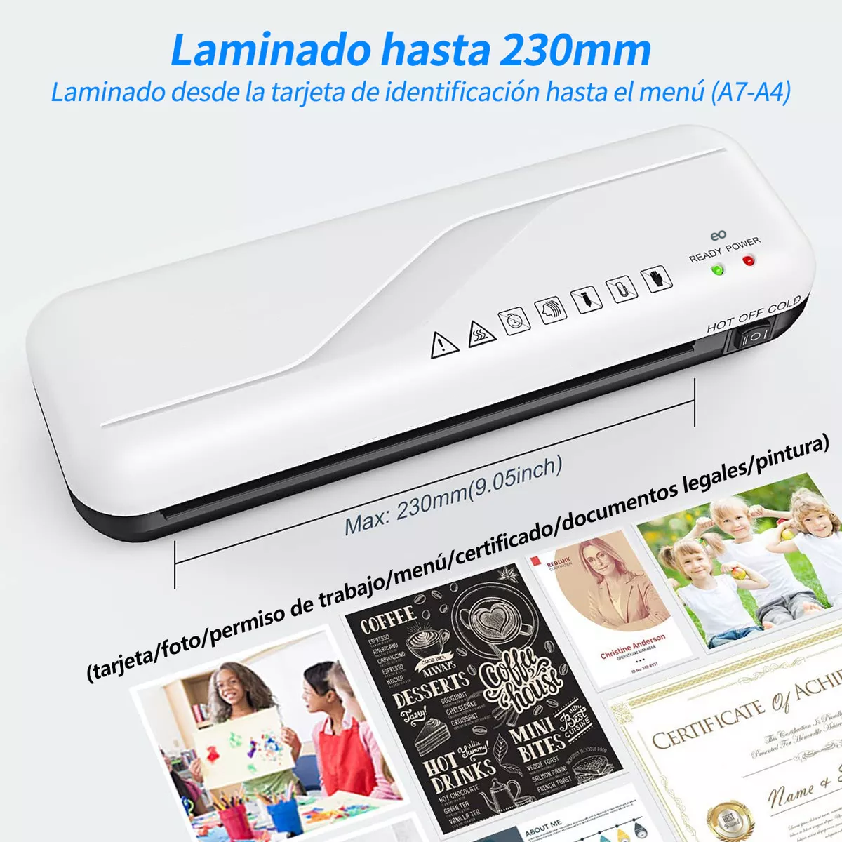 Foto 3 | Laminadora Enmicadora 4 En 1 Para Tamaño Carta A4 Eo Safe Imports Esi-19050 Blanco