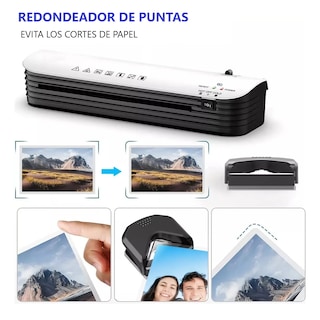 Foto 3 | Laminadora Enmicadora Térmica/frío/cortador De Papel Con 300 Hojas De Micas Eo Safe Imports Esi-19051 Blanco