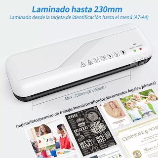 Foto 2 | Laminadora Enmicadora 4 en 1 con Cortadora Eo Safe Imports Esi-19052 Blanco