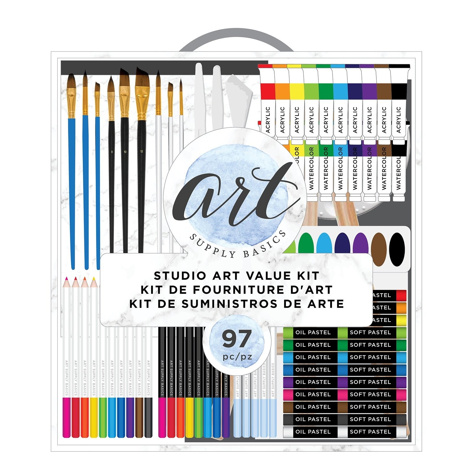 Kit de Arte Mixed Media con 97 pz