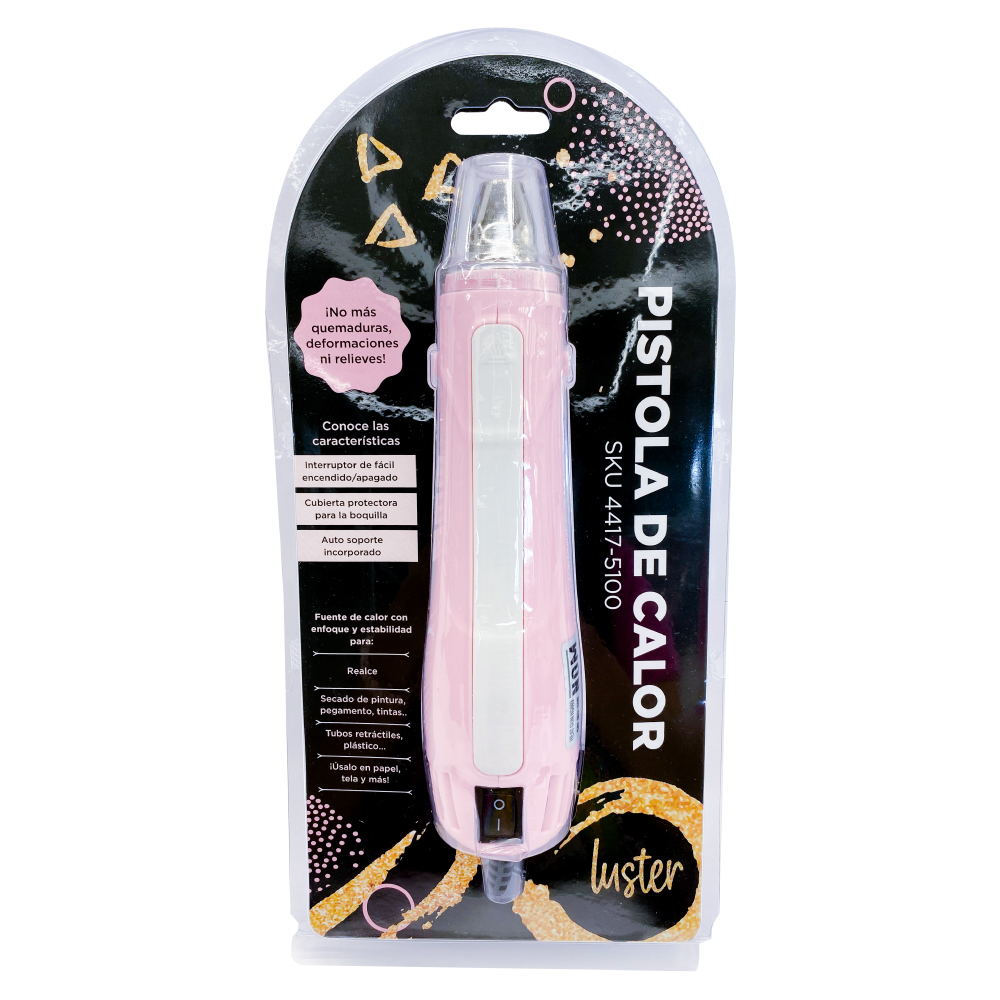 Pistola de Calor Lideart Luster color Rosa