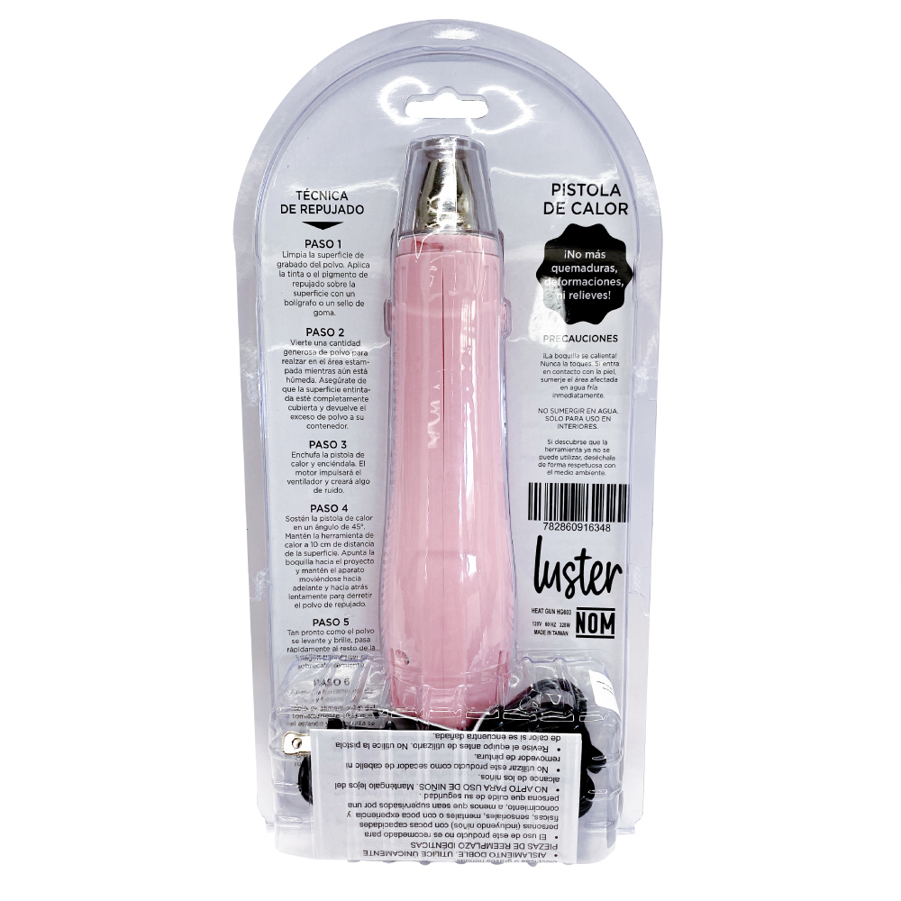 Foto 8 | Pistola de Calor Lideart Luster color Rosa