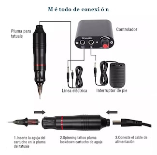 Foto 4 | Kit Para Tatuar Profesional Máquina Para Tatuar Alta Calidad