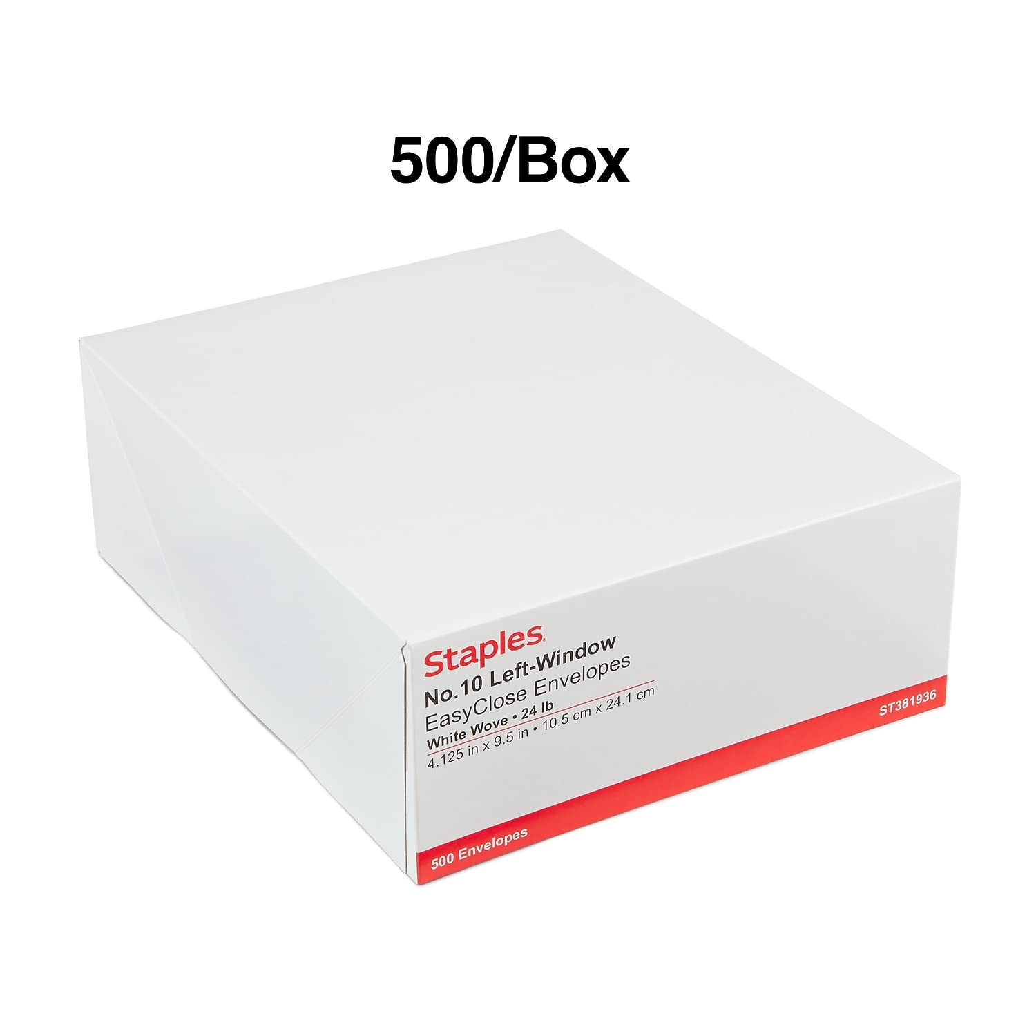 Foto 4 | Envelope Staples #10 Quickstrip 500 Para Ventana Izquierda, Caja - Venta Internacional.