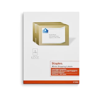 Foto 1 | Etiquetas De Envío Staples St18062-ccvs, 8.5 X 11 Pulgadas, 200 Unidades - Venta Internacional.
