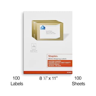 Foto 3 | Etiquetas De Envío Staples St18062-ccvs, 8.5 X 11 Pulgadas, 200 Unidades - Venta Internacional.