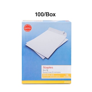 Foto 4 | Catálogo De Sobres Staples Easyclose, 9 X 12 Cm, Color Blanco, 100 Unidades - Venta Internacional.
