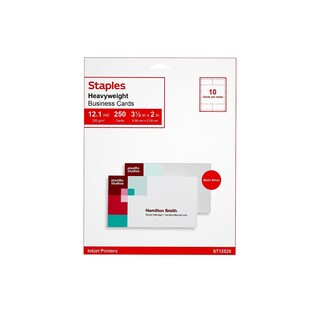 Foto 1 | Tarjetas De Presentación De Inyección De Tinta Staples 610381, Color Blanco Mate, Paquete De 250 - Venta Internacional.