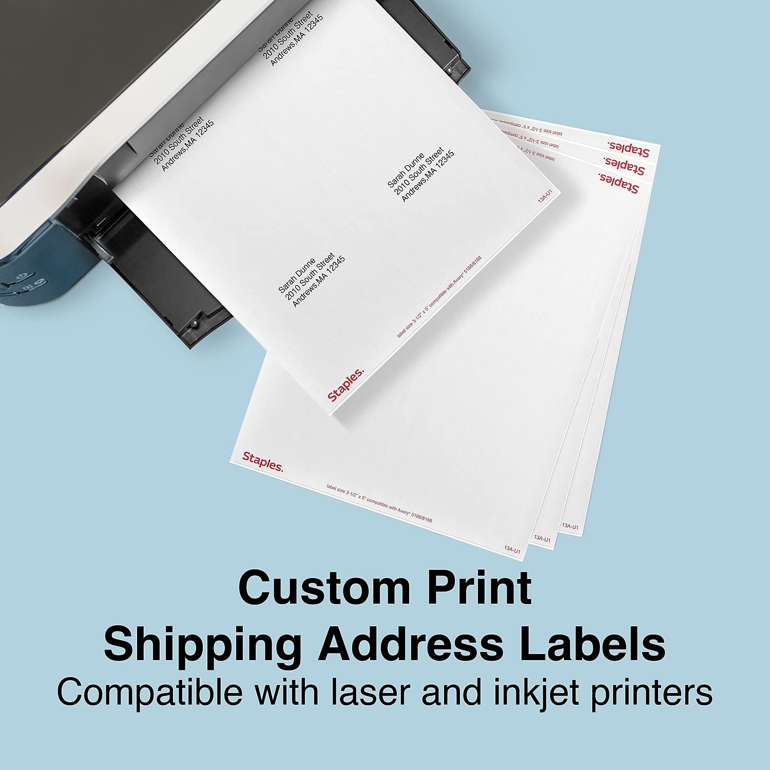 Foto 5 pulgar | Etiquetas De Envío Staples Laser/inkjet Bright White 800/carton - Venta Internacional.