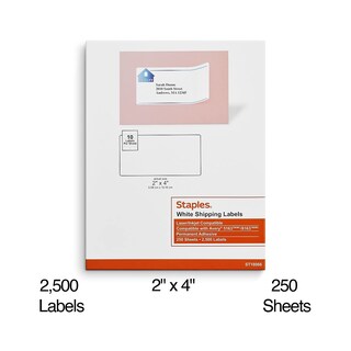 Foto 3 | Etiquetas De Envío Staples St18066-ccvs 2x4 Pulgadas 5000/cartón - Venta Internacional.