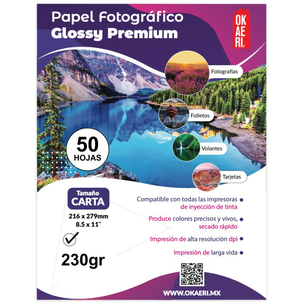 Foto 1 | Papel Fotográfico Carta Brillante 230g Foto Glossy Hojas